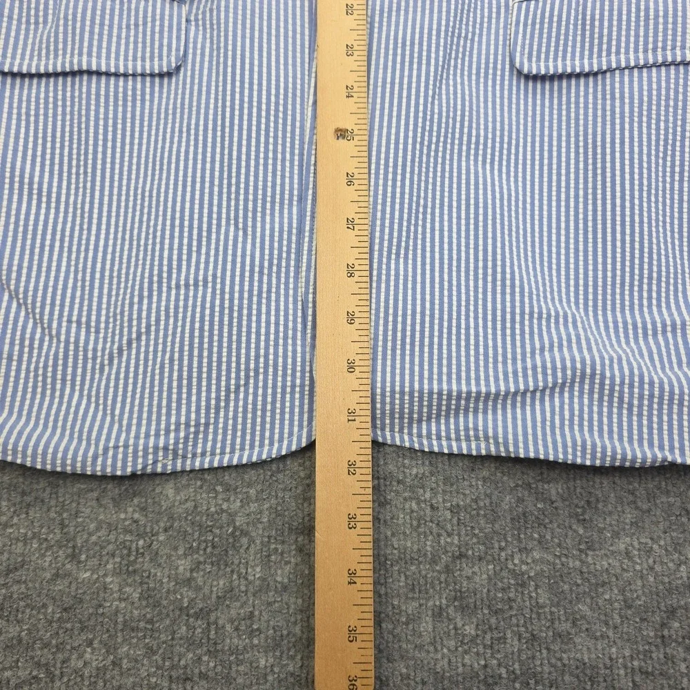 Chubbies Blazer Men's XL Blue Striped Seersucker Dapper Dude Pique NWT